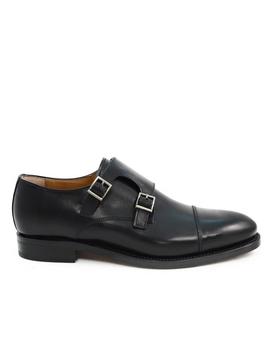 Zapato doble hebilla Berwick color negro
