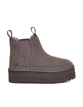 Botines UGG Chelsea plataforma gris