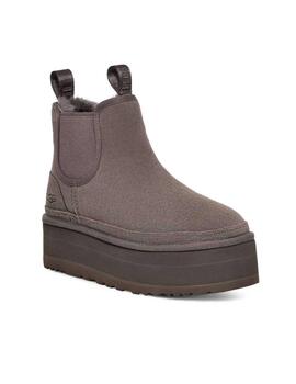 Botines UGG Chelsea plataforma gris