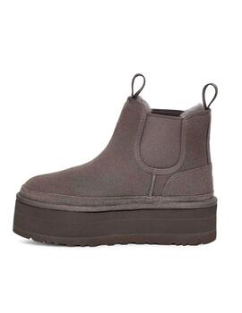 Botines UGG Chelsea plataforma gris