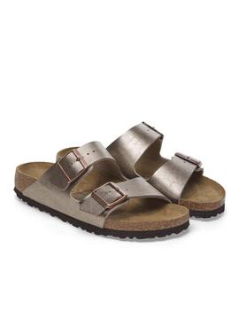 Sandalia Birkenstock Arizona metalizada mujer