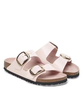 Sandalia Birkenstock rosa esmaltada mujer