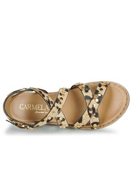 Sandalias Leopardo Carmela con tachas