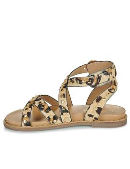 Sandalias Leopardo Carmela con tachas