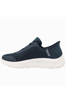 Deportivas Skechers Slipins azul 124836 mujer