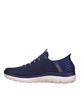 Deportiva Skechers Slipins azul hombre 232457