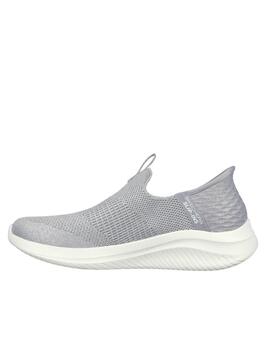 Deportiva Skechers Slipins gris mujer 149709