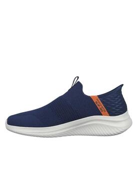 Deportiva Skechers slipins azul hombre 232451