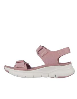 Sandalia Arch fit Skechers mauve mujer