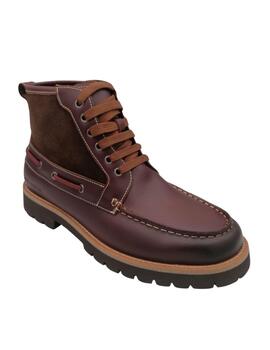 Botines Nauticos Natural World marrones hombre