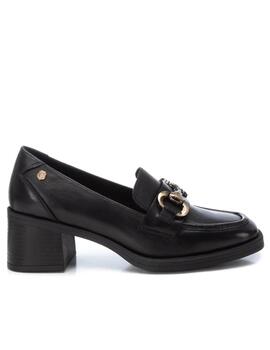 Mocasines Carmela en negro con tacon mujer