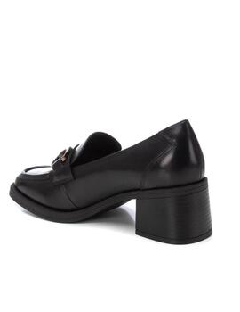 Mocasines Carmela en negro con tacon mujer