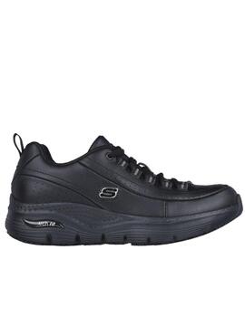 Deportiva Skechers Work Arch Fit en negro mujer