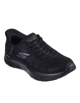 Deportivas Skechers slipins negro mujer