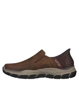 Skechers Slipins marrones hombre 204810