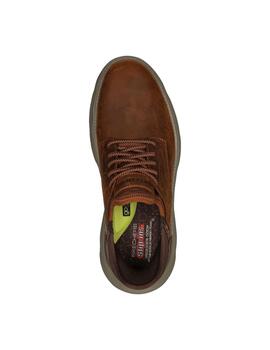 Skechers Slipins elasticos en marron hombre