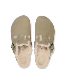 Birkenstock Boston lana en taupe