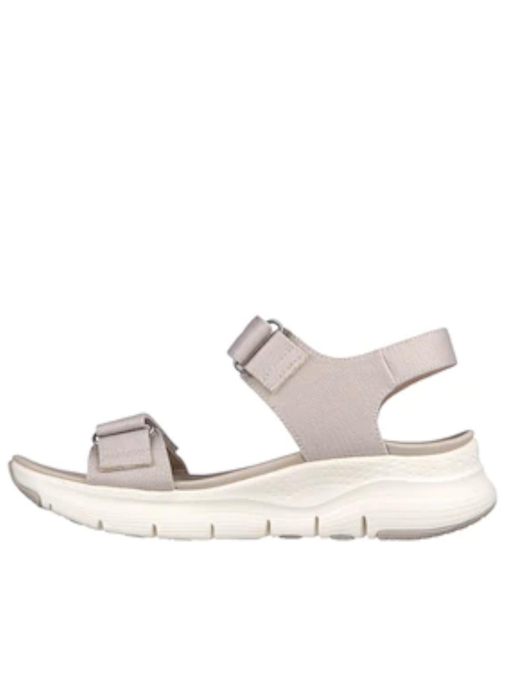 Sandalia Skechers Arch Fit taupe