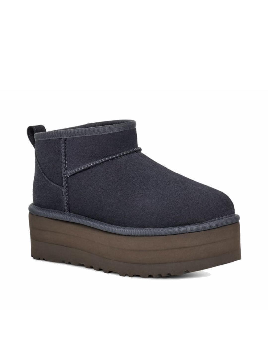 UGG plataforma ultra mini azul mujer