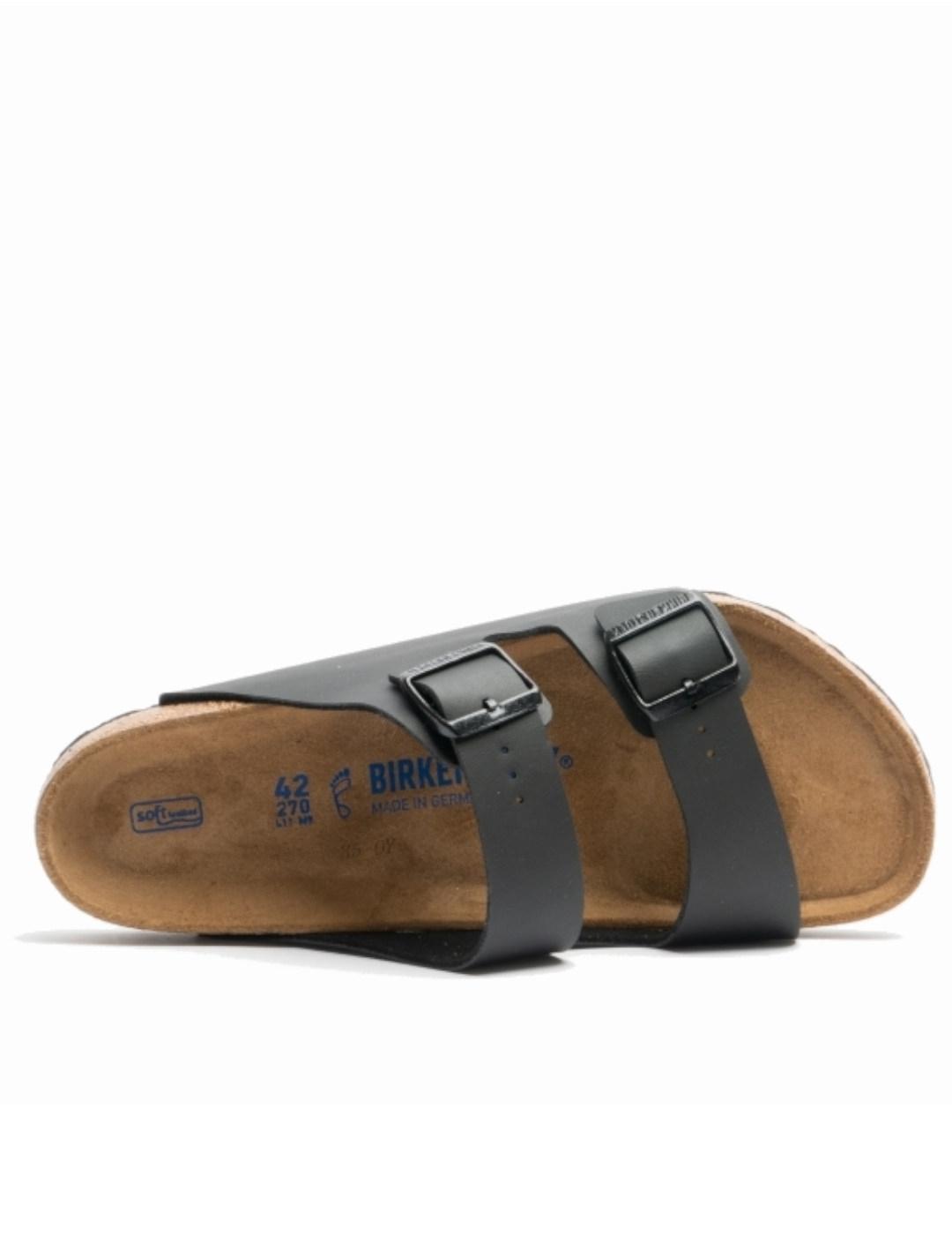 Sandalia Birkenstock Negro Arizona soft hombre