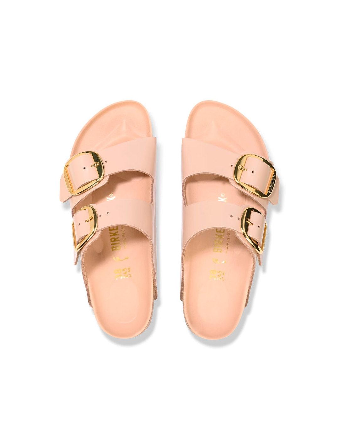 Sandalia Birkenstock Arizona beige Big buckle mujer