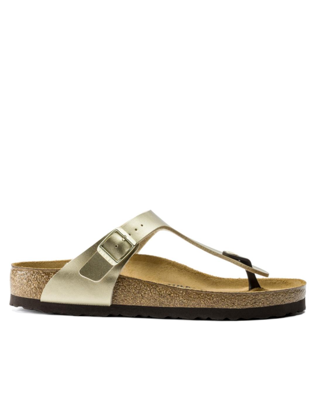 Sandalia Birkenstock Gizeh dorado mujer