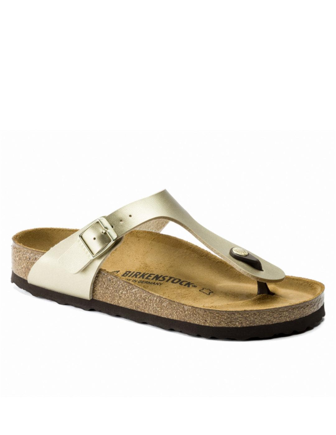 Sandalia Birkenstock Gizeh dorado mujer