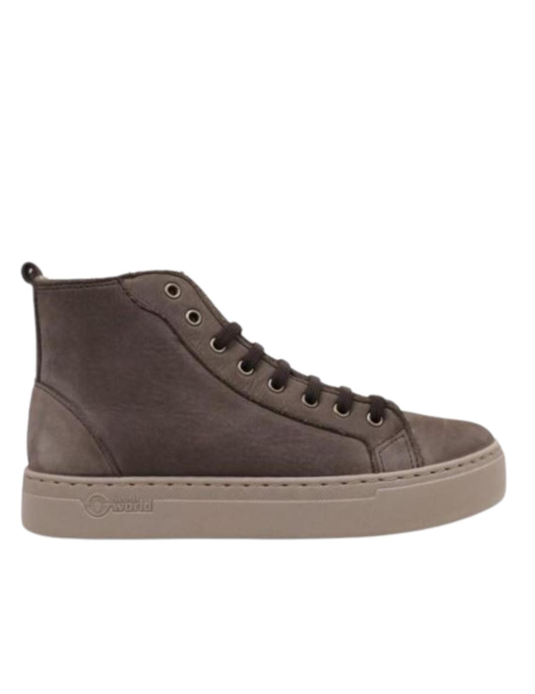 Botines Natural World gris 6180 mujer