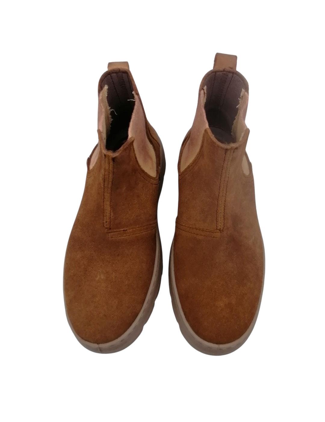 Botines Natural World 7152 moca mujer 