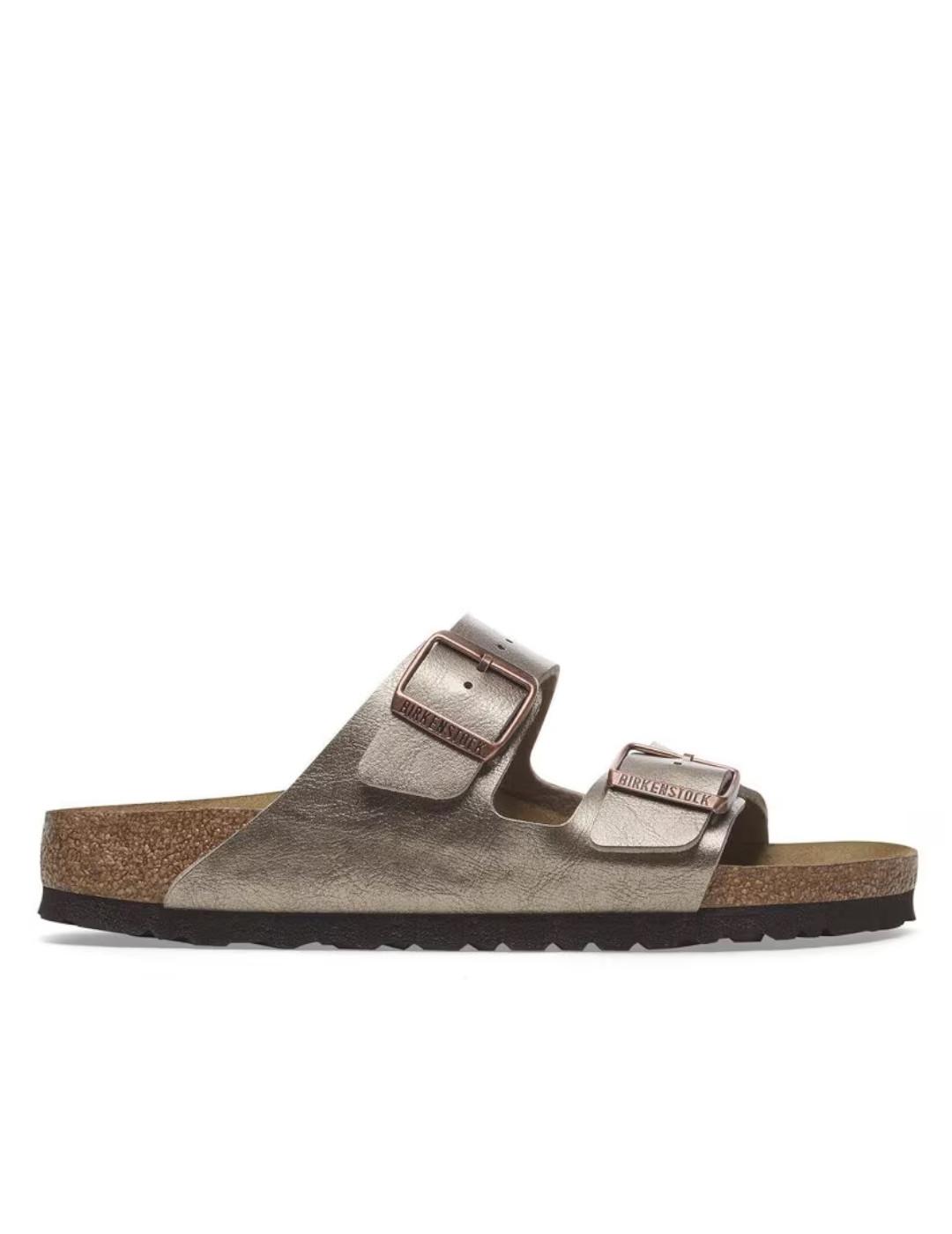Sandalia Birkenstock Arizona metalizada mujer