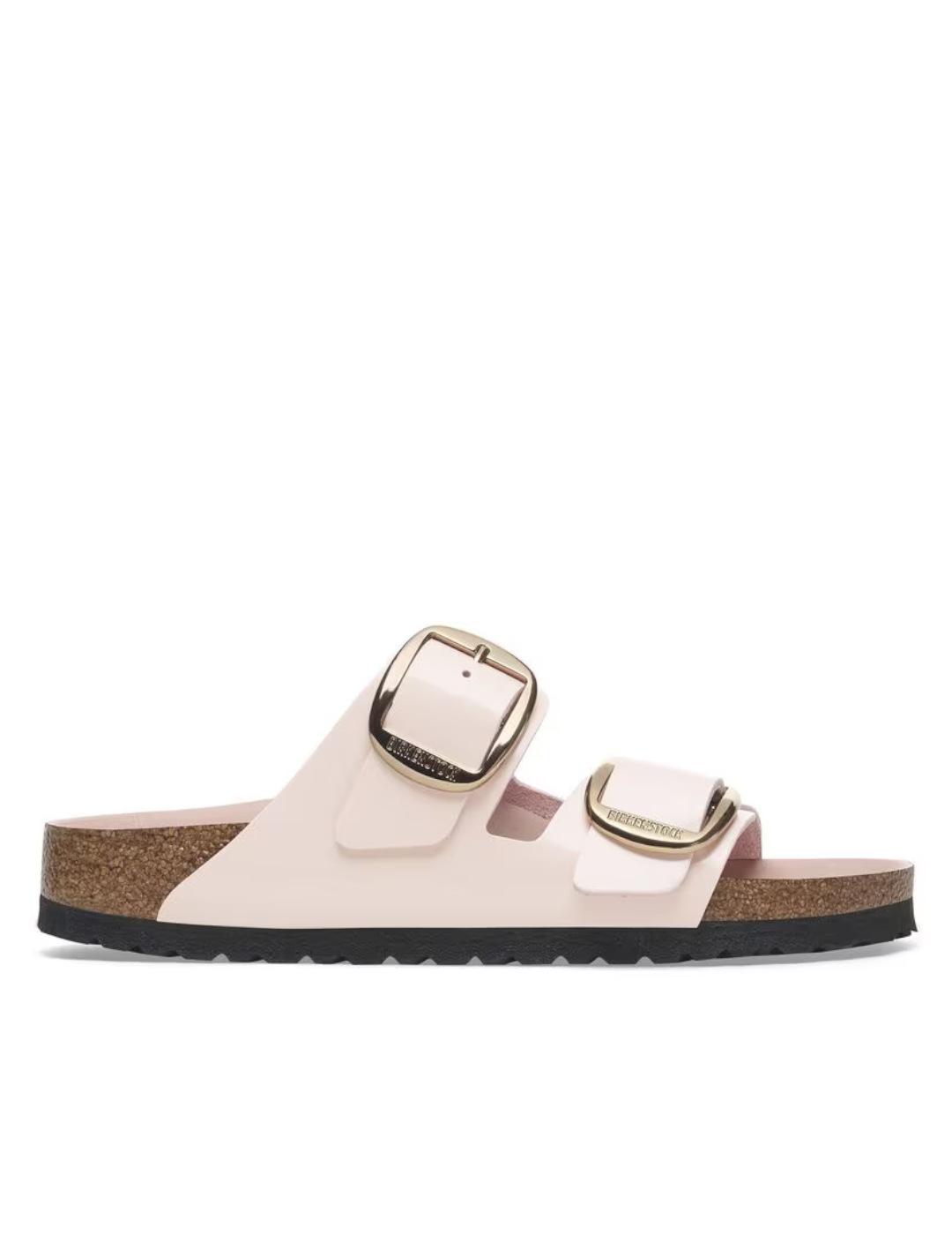 Sandalia Birkenstock rosa esmaltada mujer