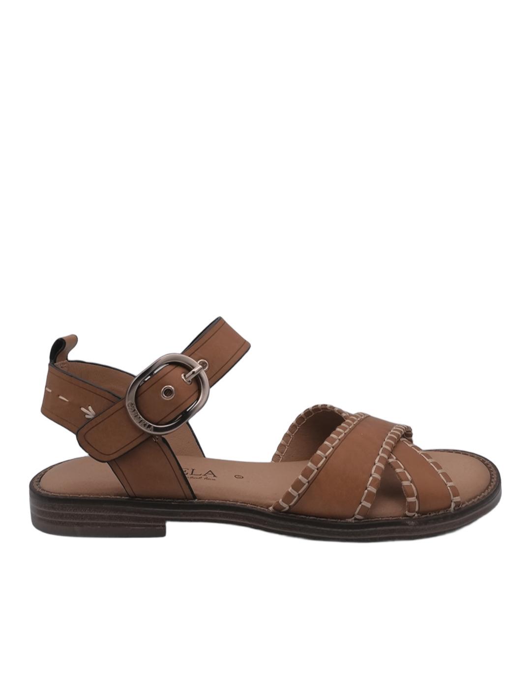 Sandalia Carmela 162204 en camel 