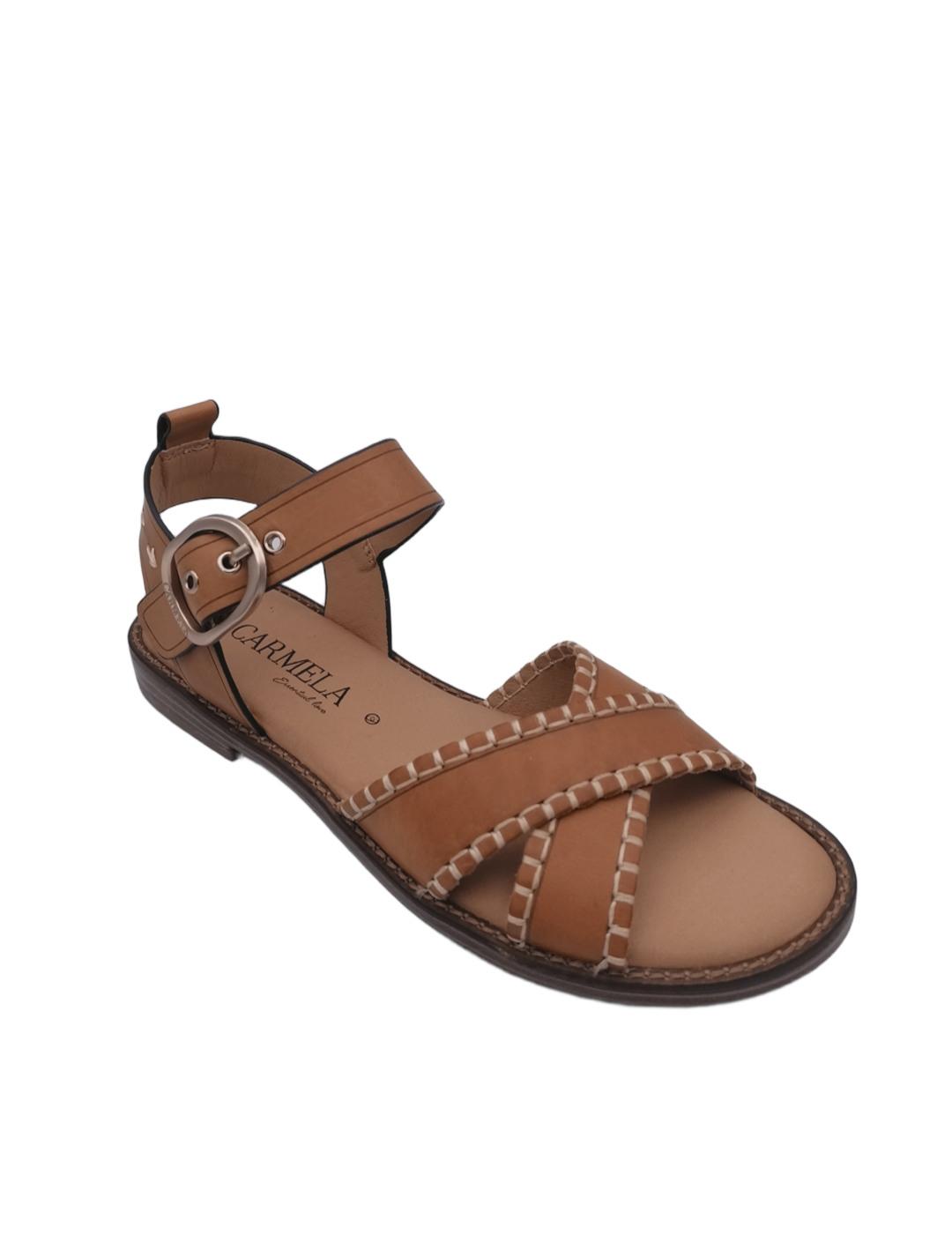 Sandalia Carmela 162204 en camel 
