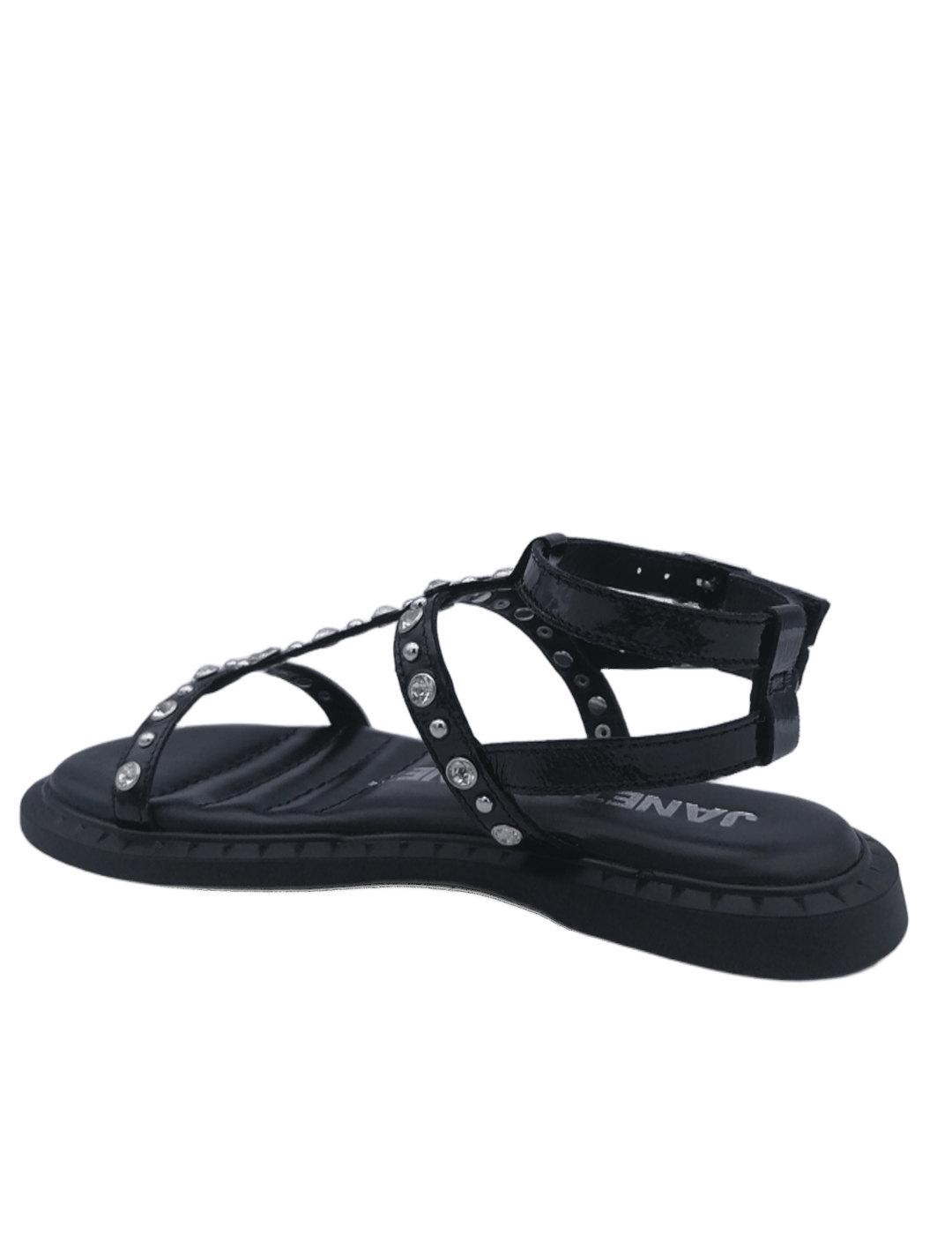 Sandalias Janet con tachas y piedras mujer