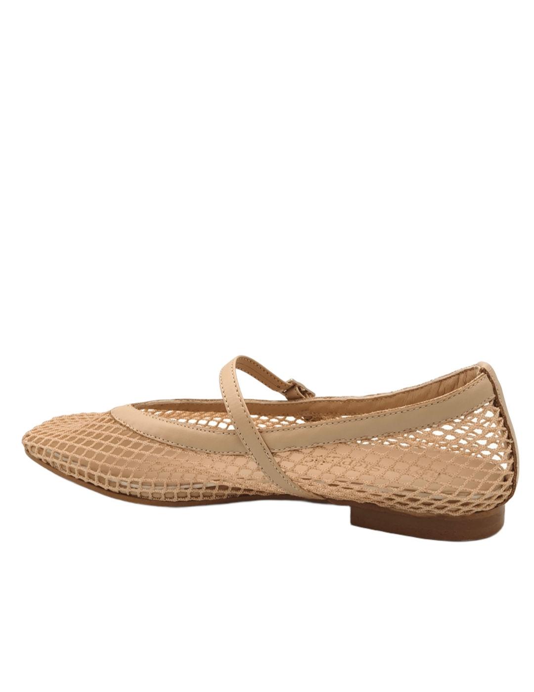 Bailarina de rejilla Bryan beige 5621