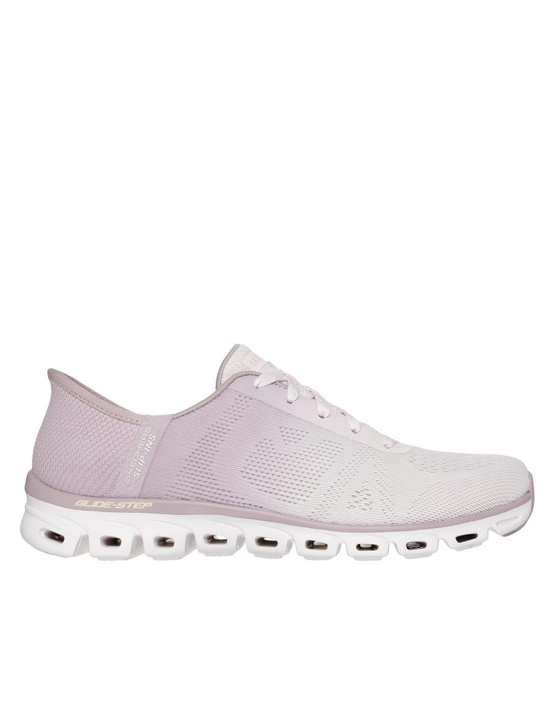 Deportiva Skechers mauve slipins mujer