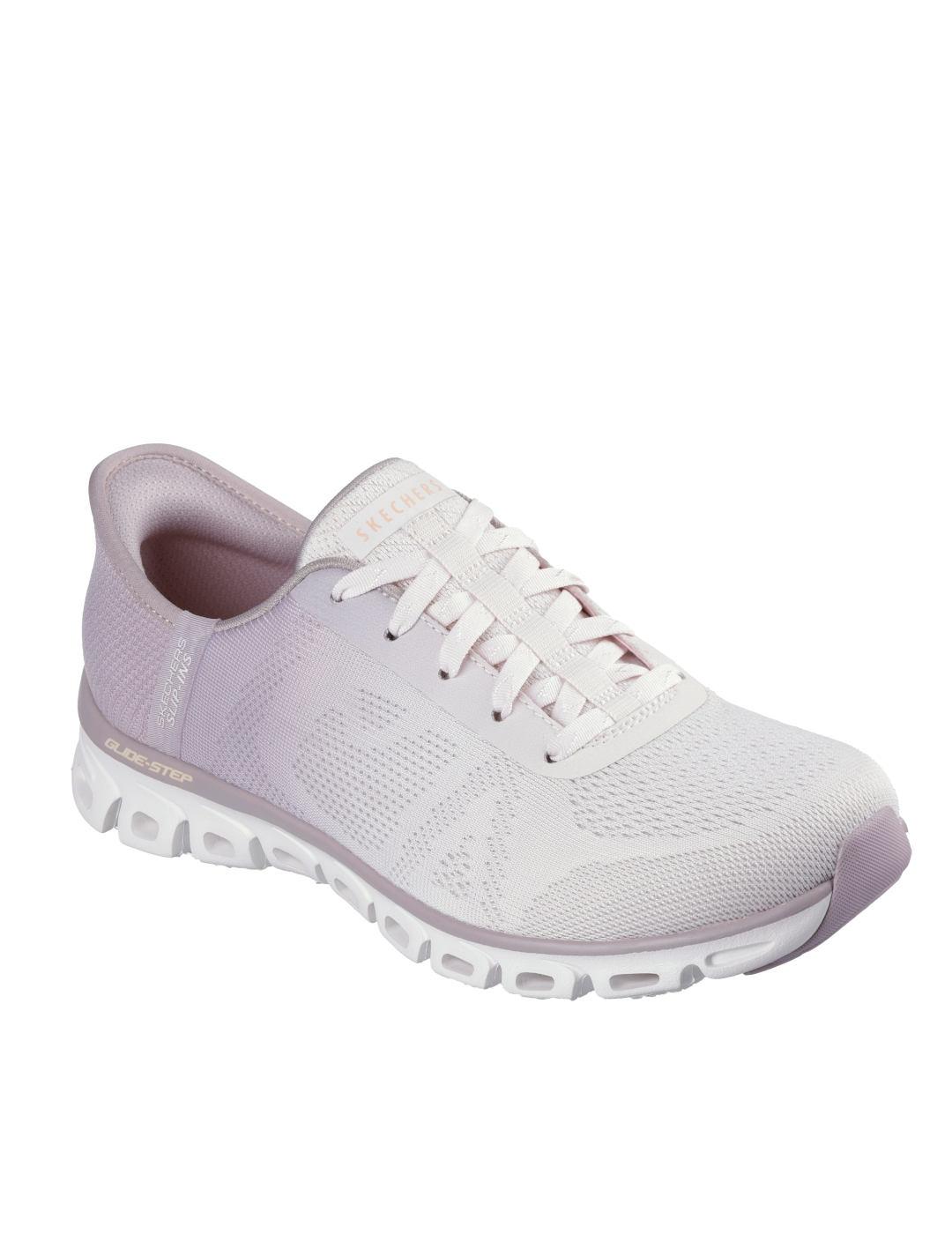 Deportiva Skechers mauve slipins mujer