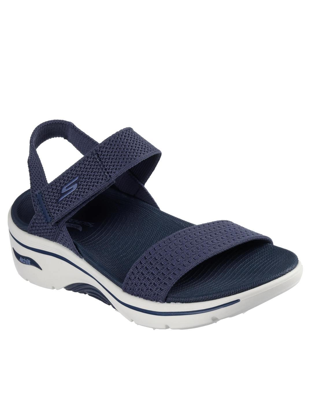 Sandalias Arch Fit Skechers azul mujer