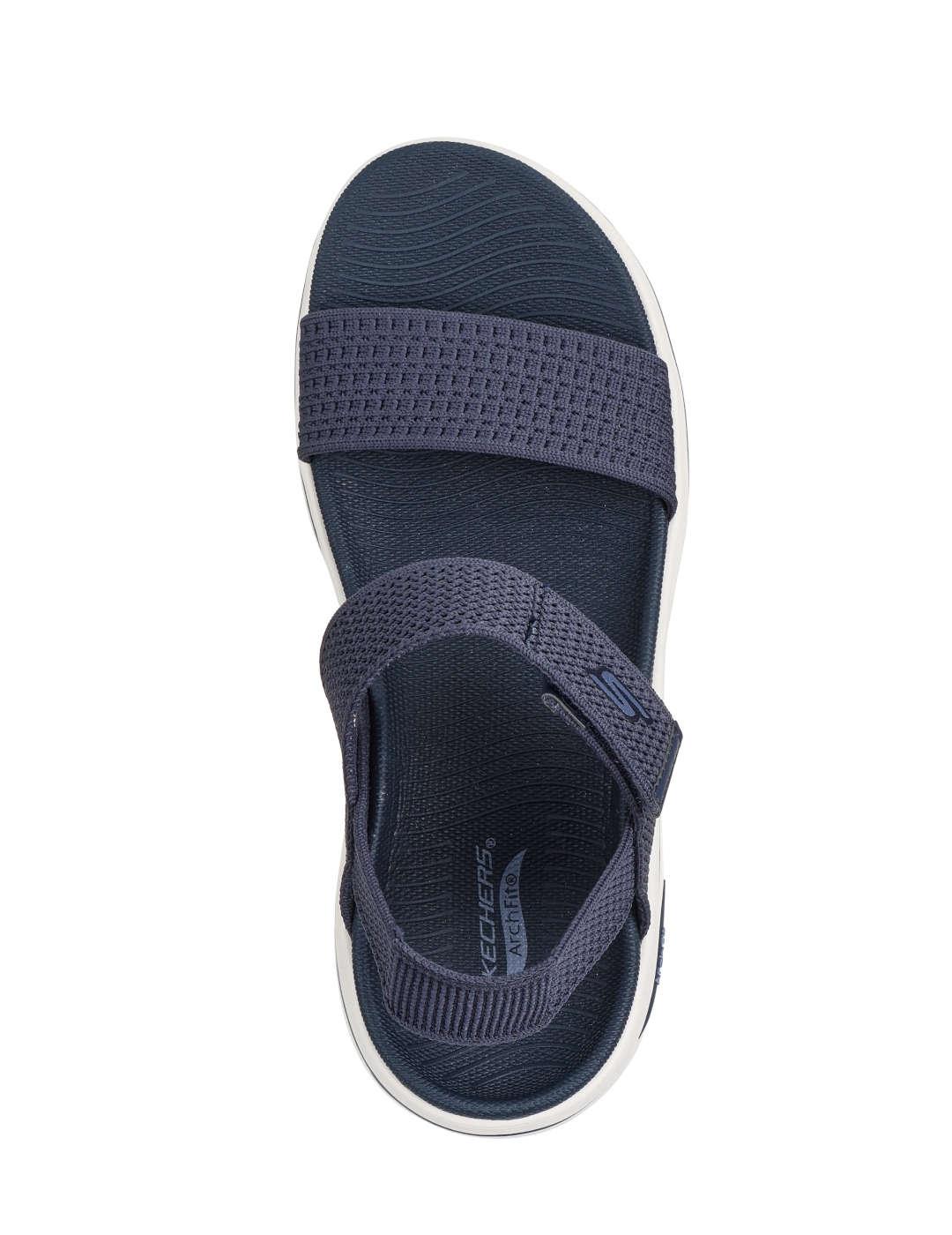 Sandalias Arch Fit Skechers azul mujer