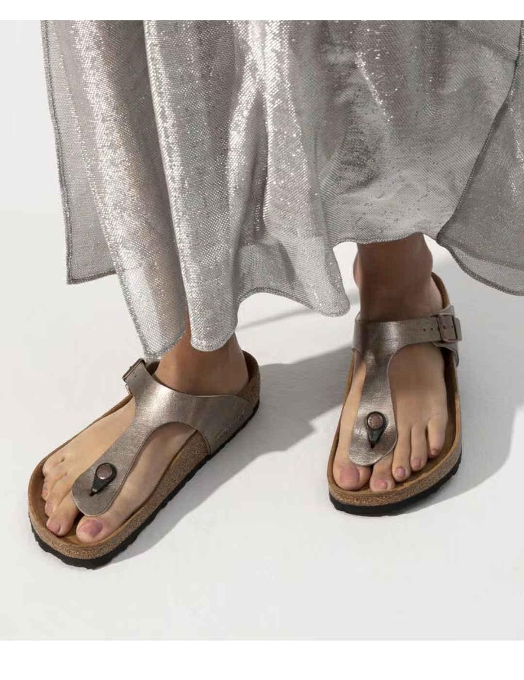 Sandalia Birkenstock Gizeh BF Graceful Taupe