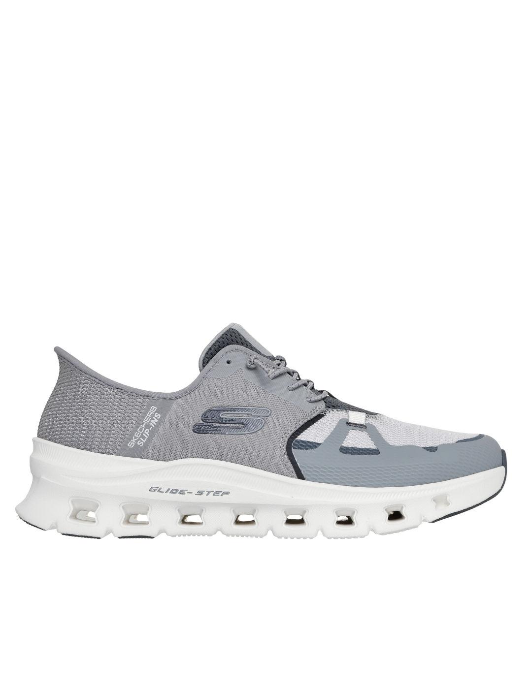 Deportiva Skechers Slipins gris 232930