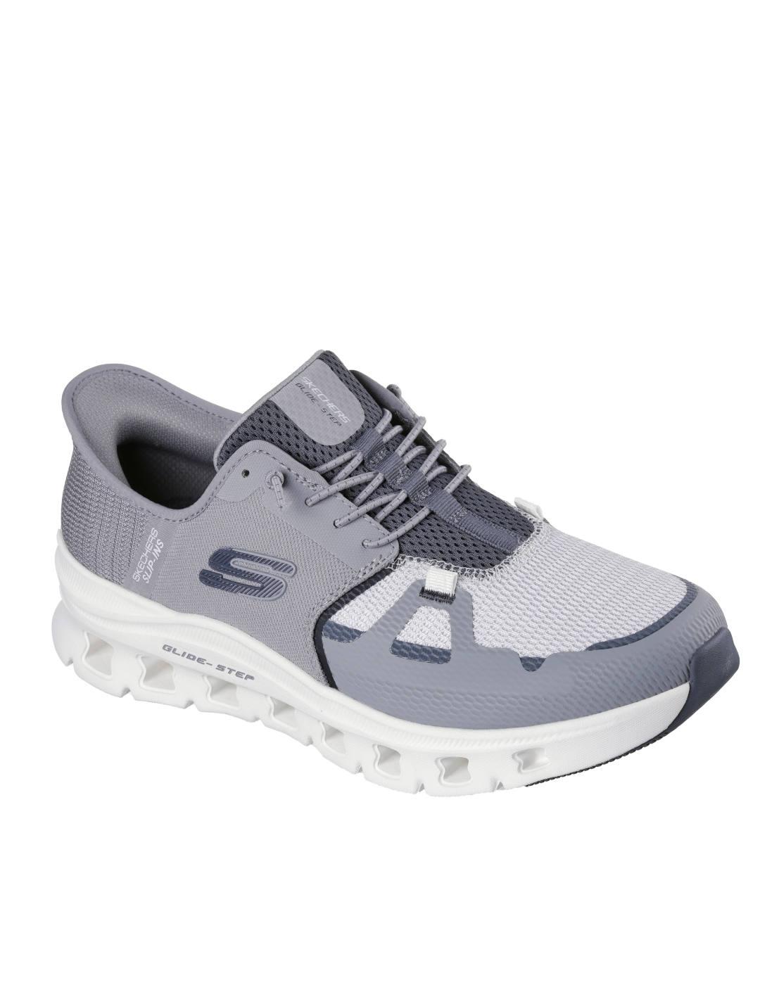 Deportiva Skechers Slipins gris 232930