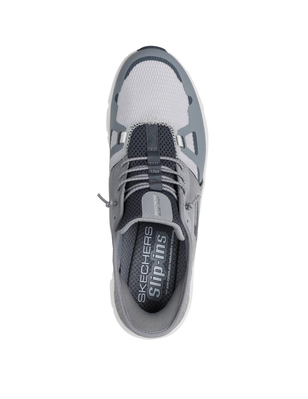 Deportiva Skechers Slipins gris 232930