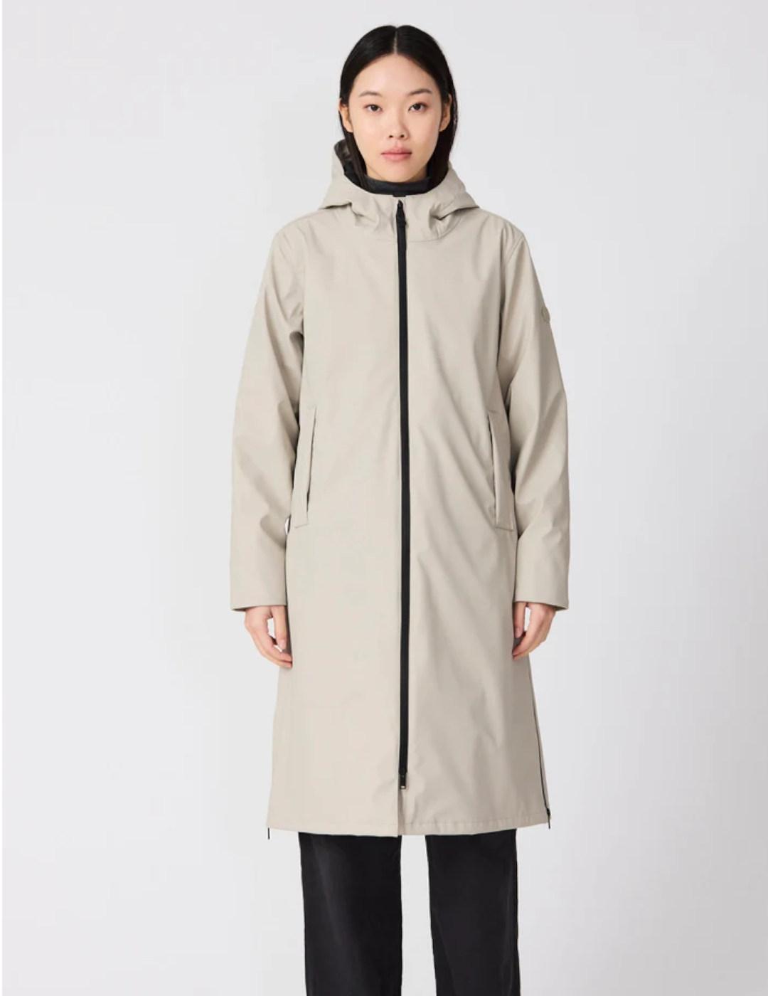 Abrigo Tanta Tormenta stone grey mujer 