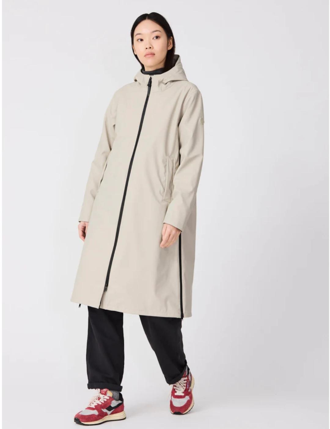 Abrigo Tanta Tormenta stone grey mujer 