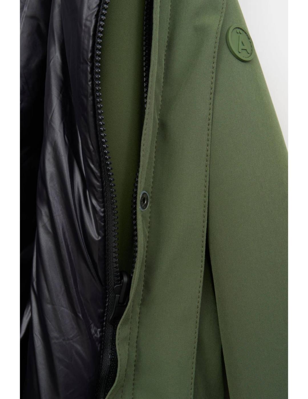 Abrigo TANTÄ Oluja en verde para mujer