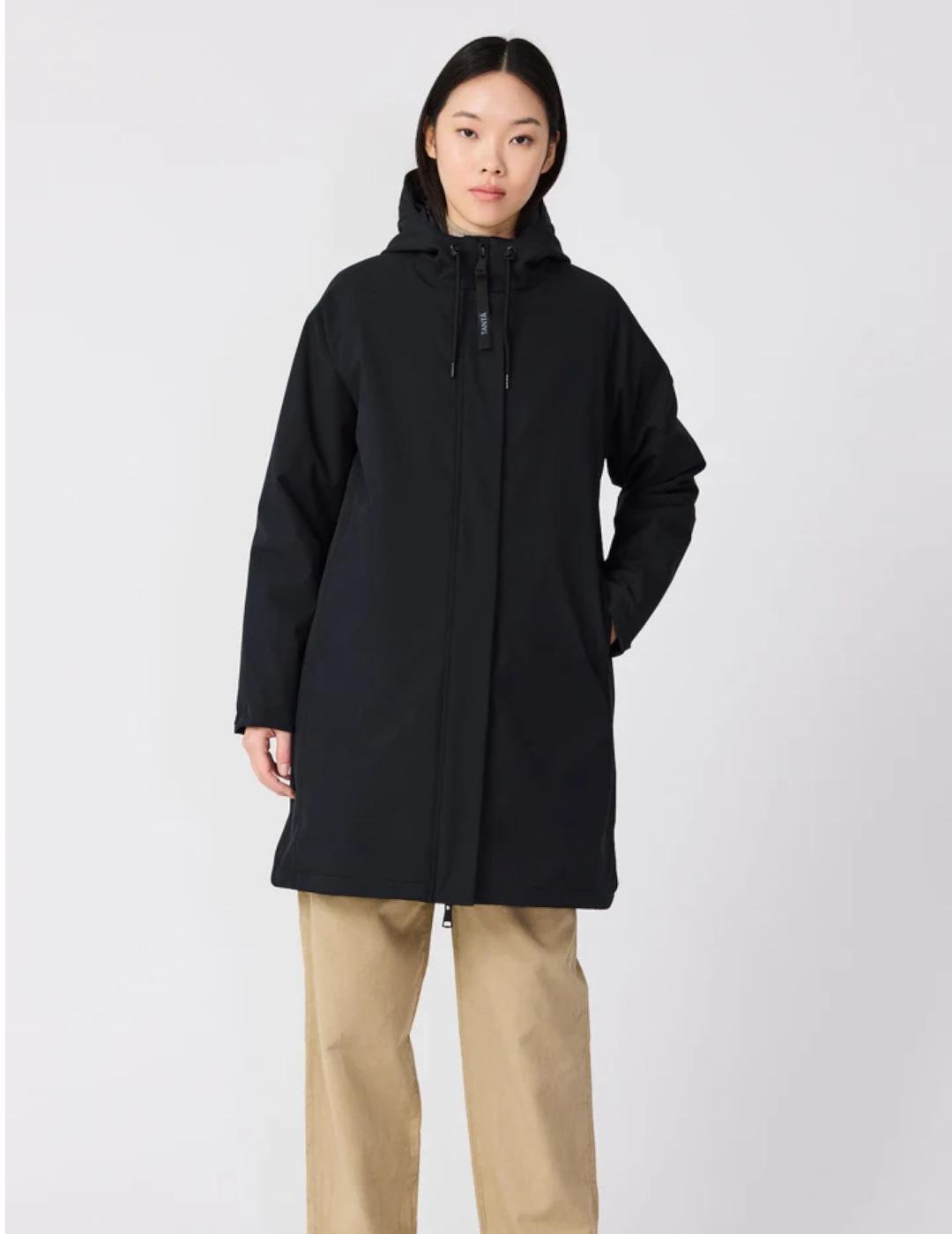 Abrigo TANTÄ Oluja en negro para mujer 