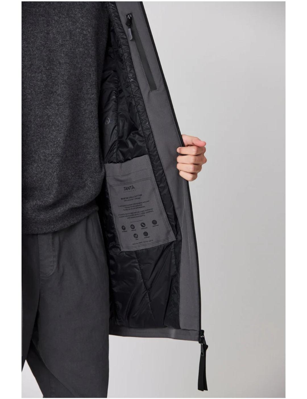 Abrigo Tantä Pogpung gris hombre 