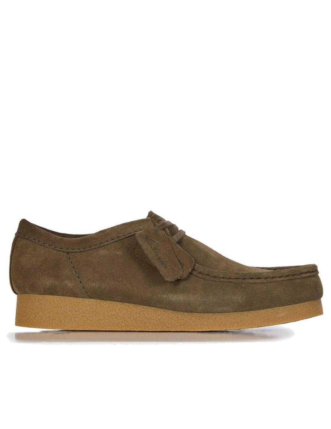 Clarks Wallabe Evo verde hombre