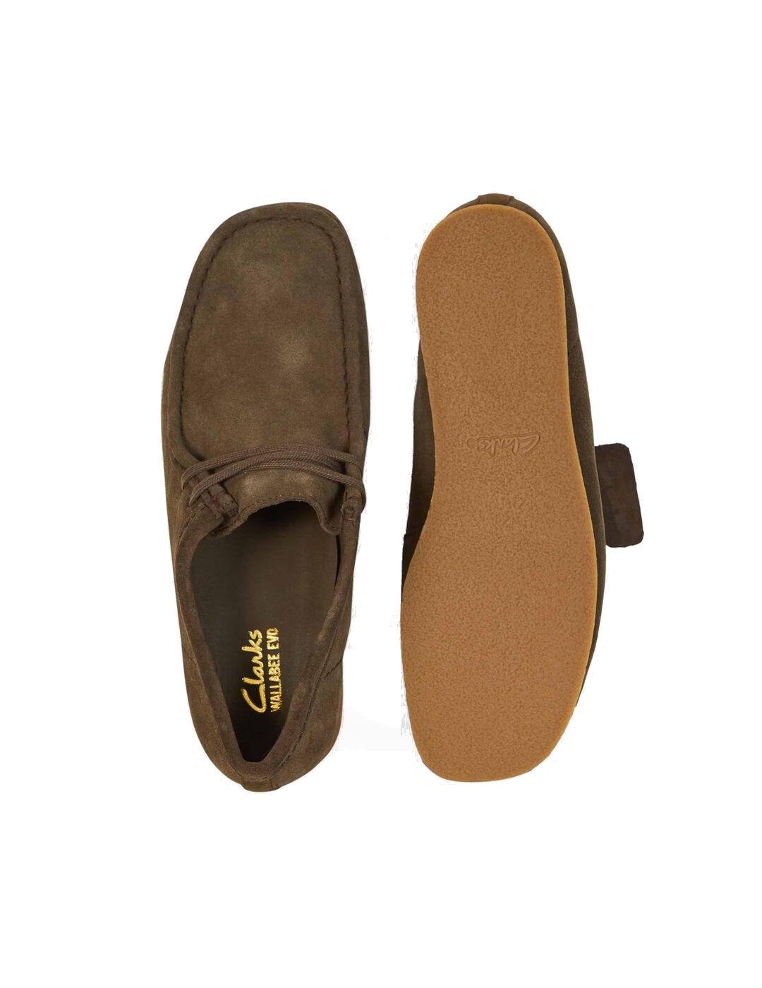 Clarks Wallabe Evo verde hombre